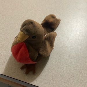robin beanie baby WITHOUT TAG plush toy